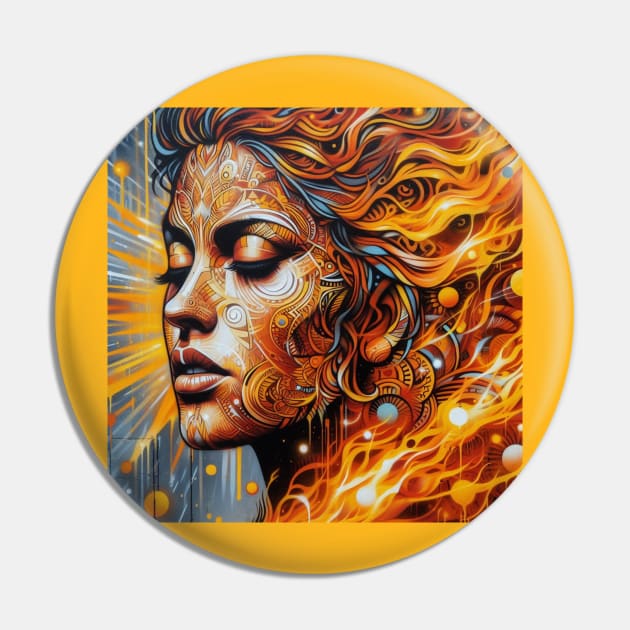 Goddess of Fire Pin by JohnTy