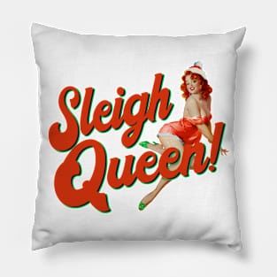 Christmas Slay Queen Sleigh Pillow