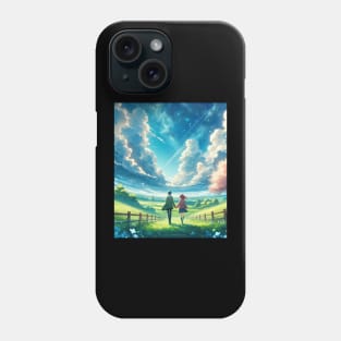 A Walk in Heaven - Anime Drawing Phone Case