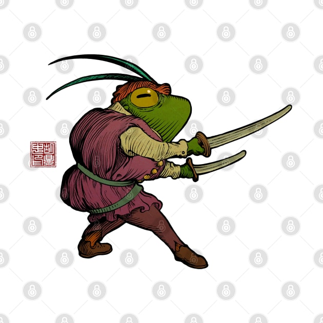 Master Duelist Frog Warrior by DingHuArt