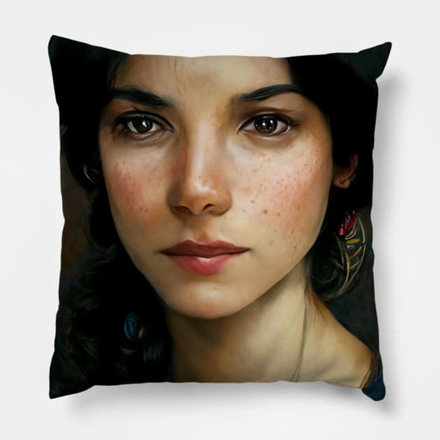 THE BEAUTY OF WOMAN Pillow by artbyalphonse