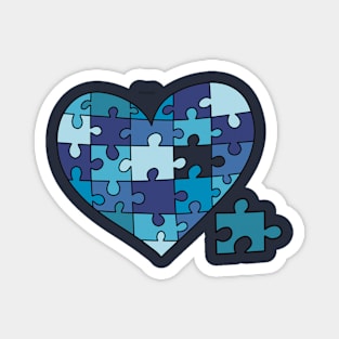 Blue Heart Magnet