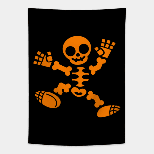 Skeleton Jig - Orange Edition Tapestry