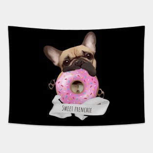 french bulldog sweet donuts for frenchie lover Tapestry