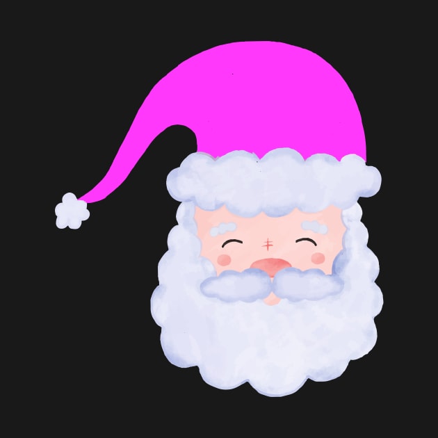 Retro Vintage Pink Santa Claus by elhlaouistore