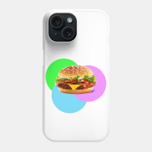 Burger retro pop art Phone Case