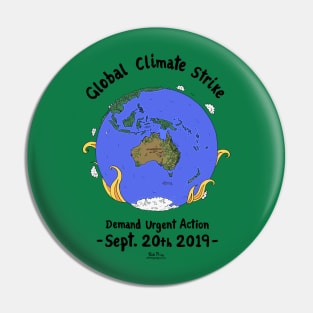 Global Climate Strike Pin