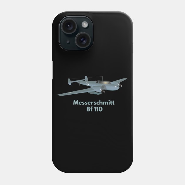 Messerschmitt Bf 110 German WW2 Heavy Fighter Phone Case by NorseTech