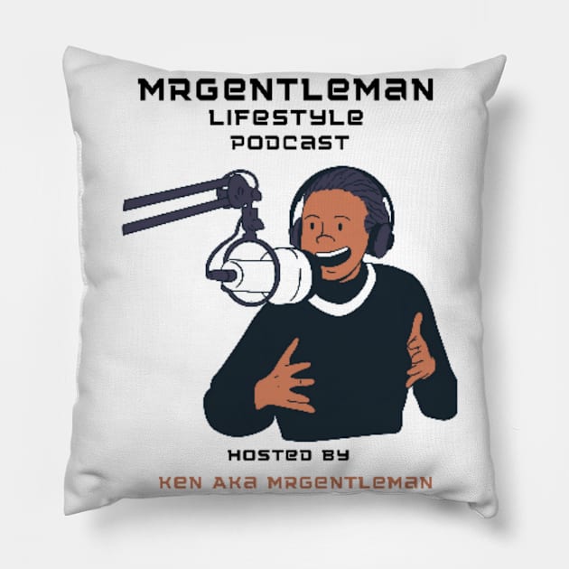 Mrgentleman Lifestyle Podcast Cartoon Family Collection #1 Pillow by  MrGentleman Lifestyle Podcast Store