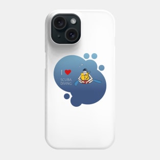 I Love Scuba Diving Phone Case