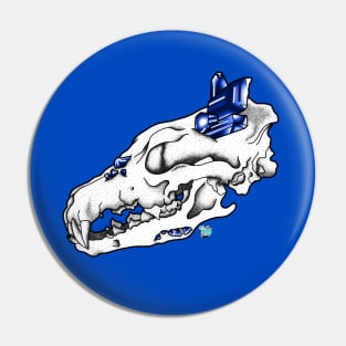 Coyote x Sapphire Pin