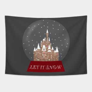 Gingerbread Snow globe Tapestry