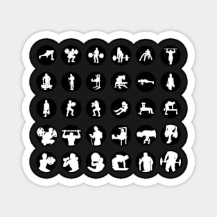 Strength Icon Stickers Magnet