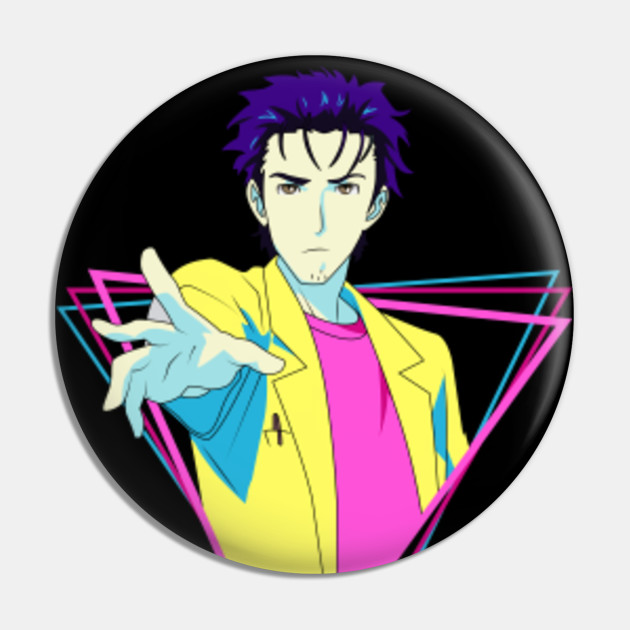 Steins Gate Rintaro Okabe Steins Gate Pin Teepublic