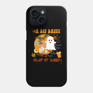 Halloween A Bit Batty With A Heap Of Sassy! Ghosts & Bats Phone Case