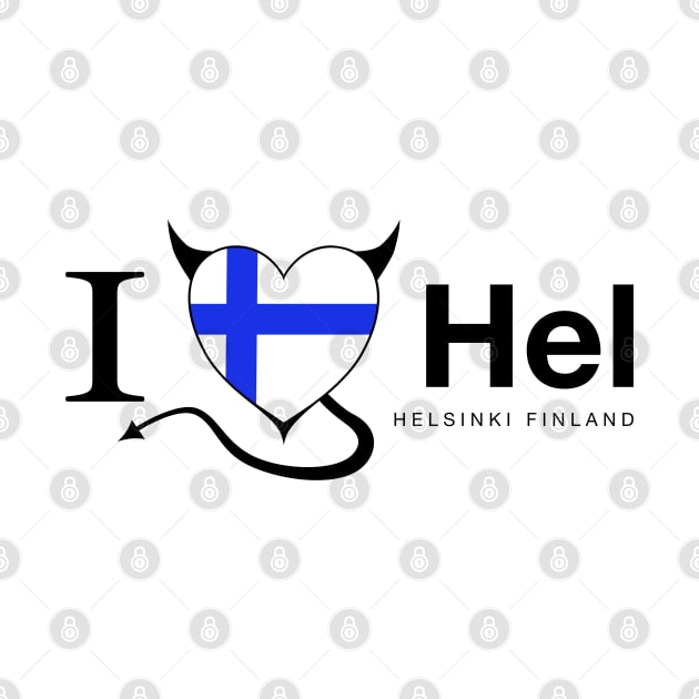 I love Hel Helsinki devil by mariauusivirtadesign