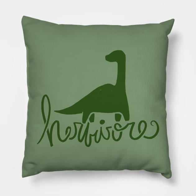 Herbivore Pillow by bubbsnugg