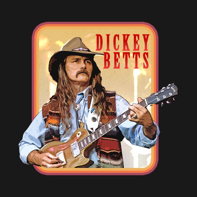 Vintage Retro Dickey Betts by clownescape