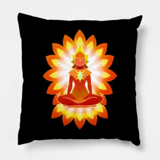 Aura Orange Meditation 02 Pillow