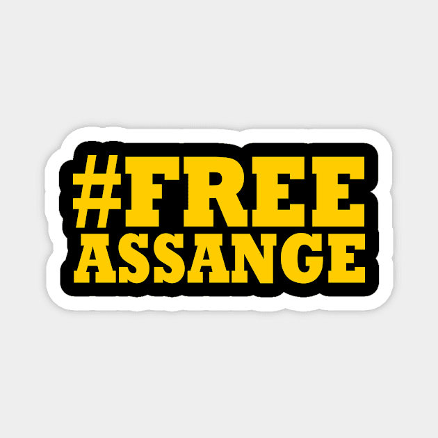 FREE ASSANGE Magnet by Milaino