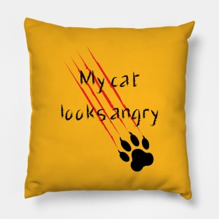Cat's paws angry Pillow