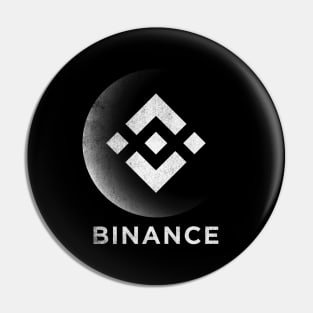 Vintage Binance BNB Coin To The Moon Crypto Token Cryptocurrency Blockchain Wallet Birthday Gift For Men Women Kids Pin