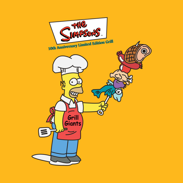 Grill Giants Logo with Homer on Back Edition by Grill Giants