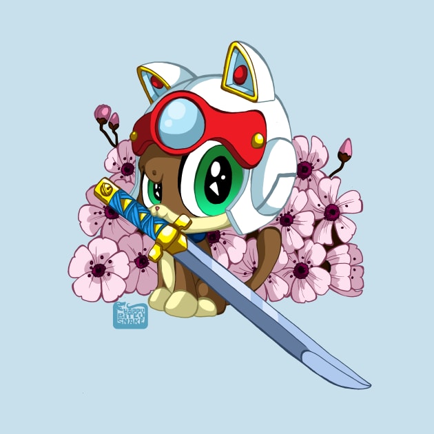 Samurai Pizza Kitten- Speedy by Happy Bitey Snake