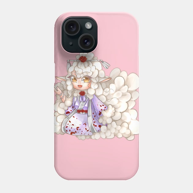 Sheep - Lunar Zodiac Phone Case by darklightlantern@gmail.com