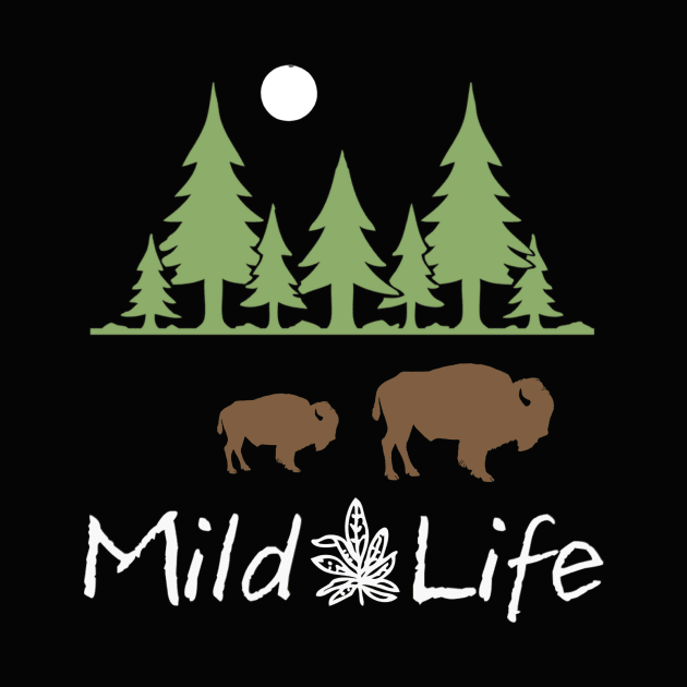 Living The Mild Life! Two Buffalo in the Woods by ArtisticEnvironments