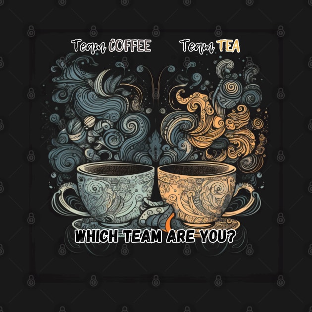 Clash of Brews - Team Tea vs. Team Coffee Design by SzlagRPG