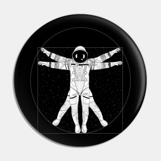 Vitruvian Astronaut Light Ink Pin