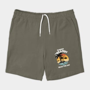 Summer Dreamin' T-Shirt: Island Retreat Design - Retro Vintage Sunset Tee Shorts