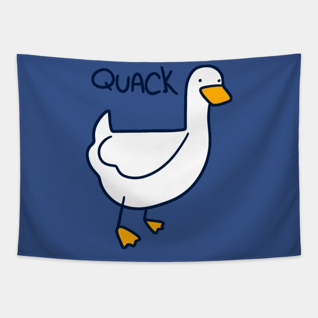 Quack Duck Tapestry by saradaboru