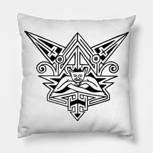 Vintage Celtic Devil Pillow