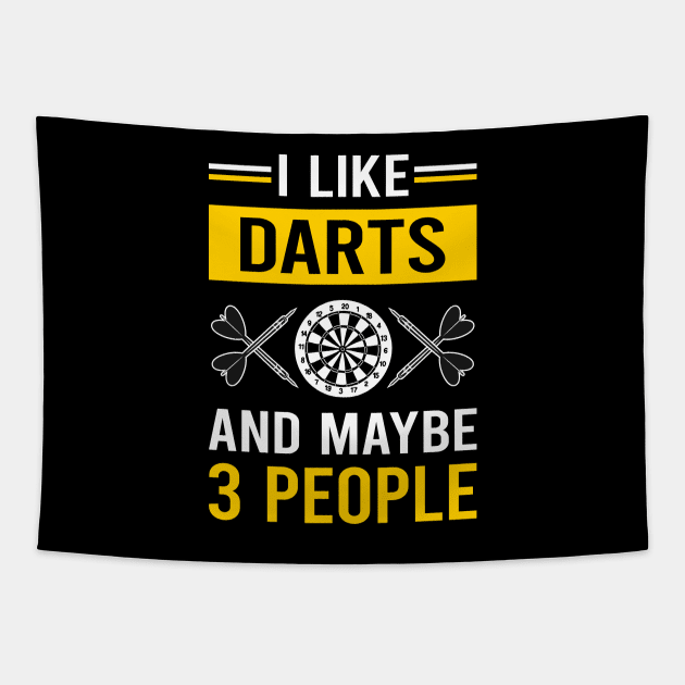 3 People Darts Tapestry by Bourguignon Aror