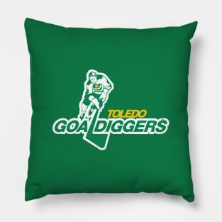 Defunct - Toledo Goal Diggers Hockey Pillow