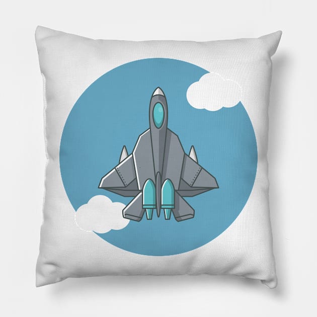 war aircraft Pillow by fflat hds