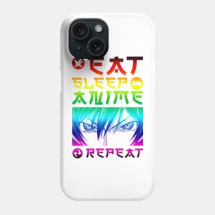 EAT SLEEP ANIME REPEAT Phone Case