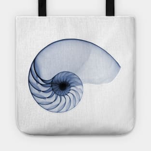 Navy Ink Seashell Tote