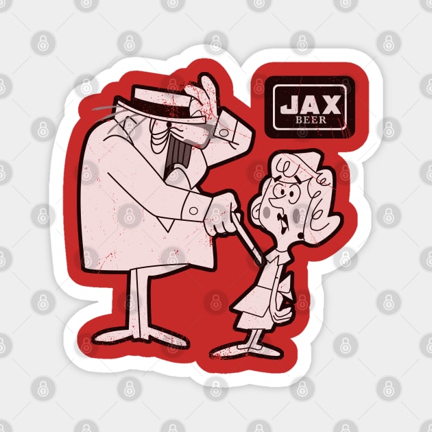 "Do you have Jax Beer ?" Cool, Vintage Style, Distressed Magnet by offsetvinylfilm