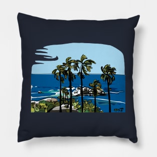 Blue Ocean Beach - Cape Town Pillow