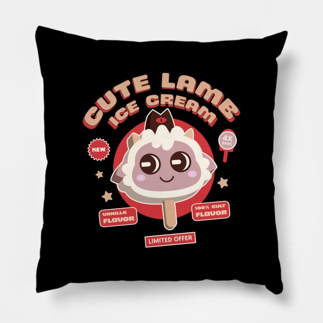 Lamb Ice Cream Pillow by Lagelantee