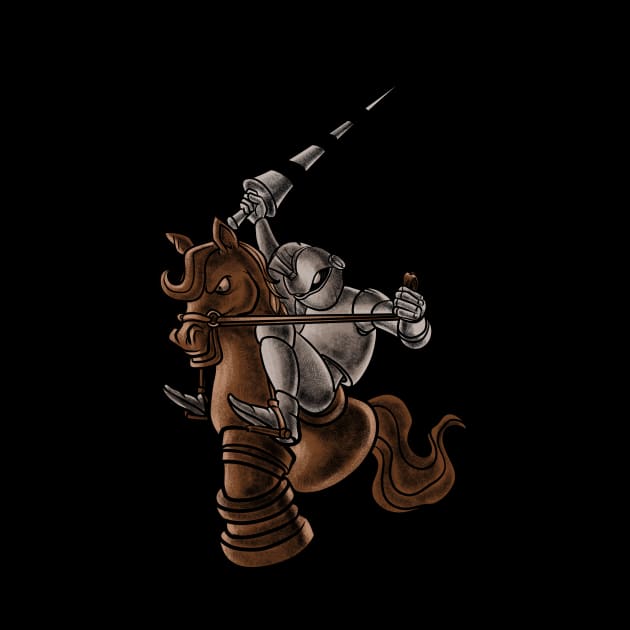 The Enchanted Equestrian: A Majestic Chess Knight Design by Holymayo Tee