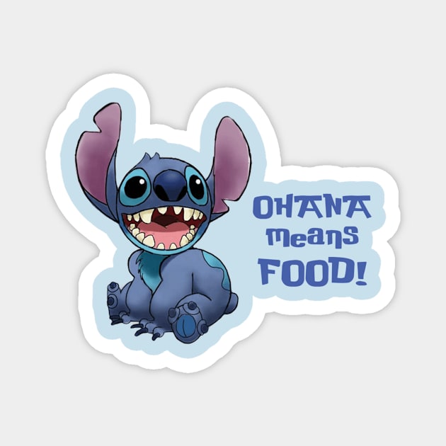 Ohana means Food! Magnet by RufusTees