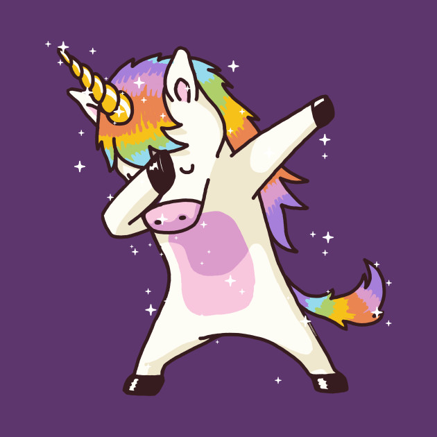dabbing unicorn