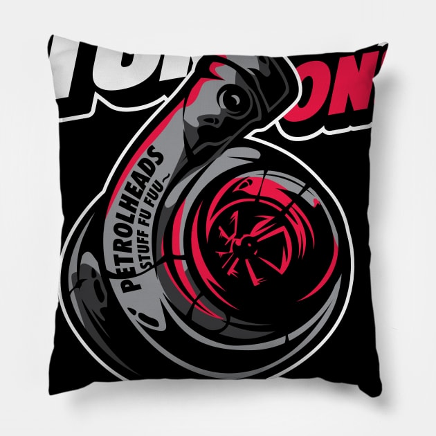 Race Turbo Pillow by Rockartworks