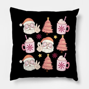 Santa pink cup Pillow