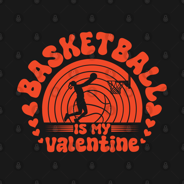 Basketball is a Valentine's Day design for sports lovers by click2print