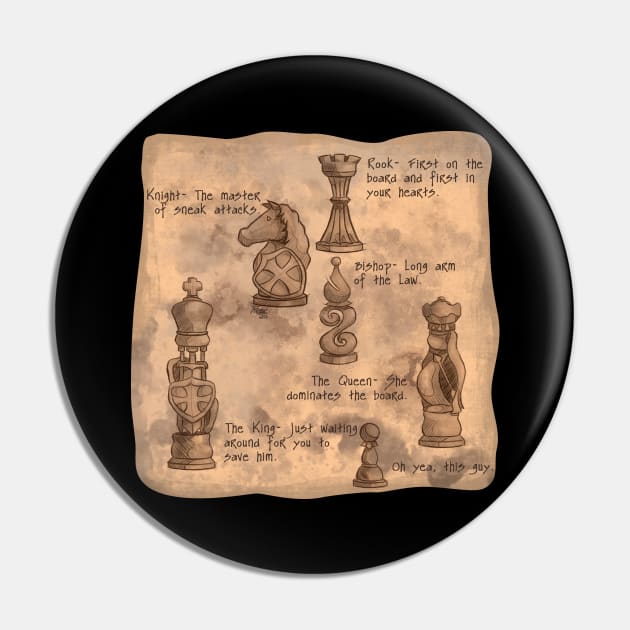 Fantasy Chessmen Pin by Nirelle